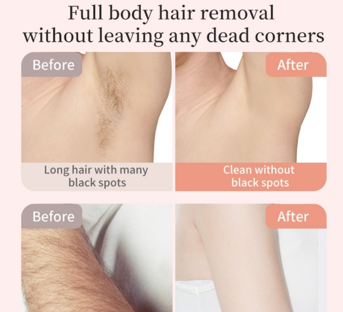 Rechargeable Electric Shaver for Sensitive Areas Dual-Head