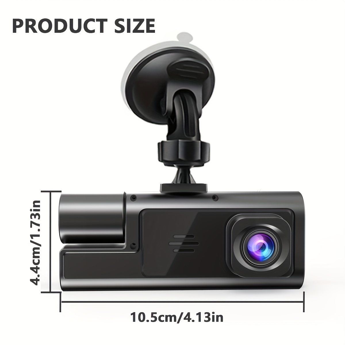Dash Cam 1080P Front and Rear Night Vision Car Camera