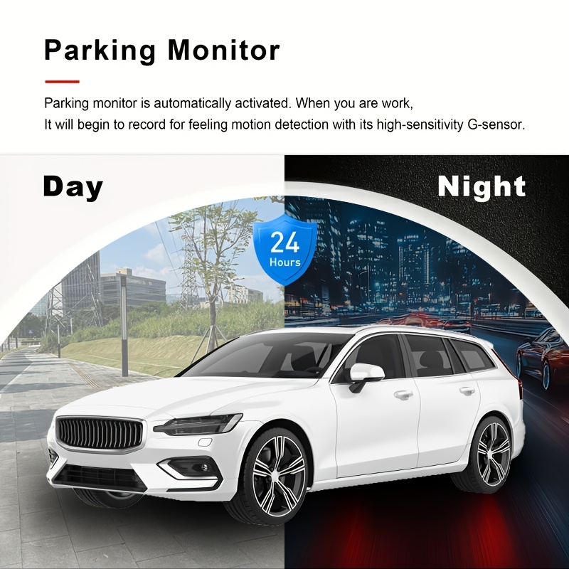 Dash Cam 1080P Front and Rear Night Vision Car Camera