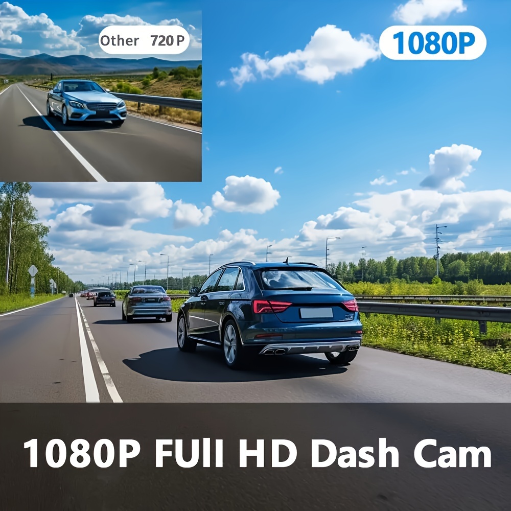 Dash Cam 1080P Front and Rear Night Vision Car Camera